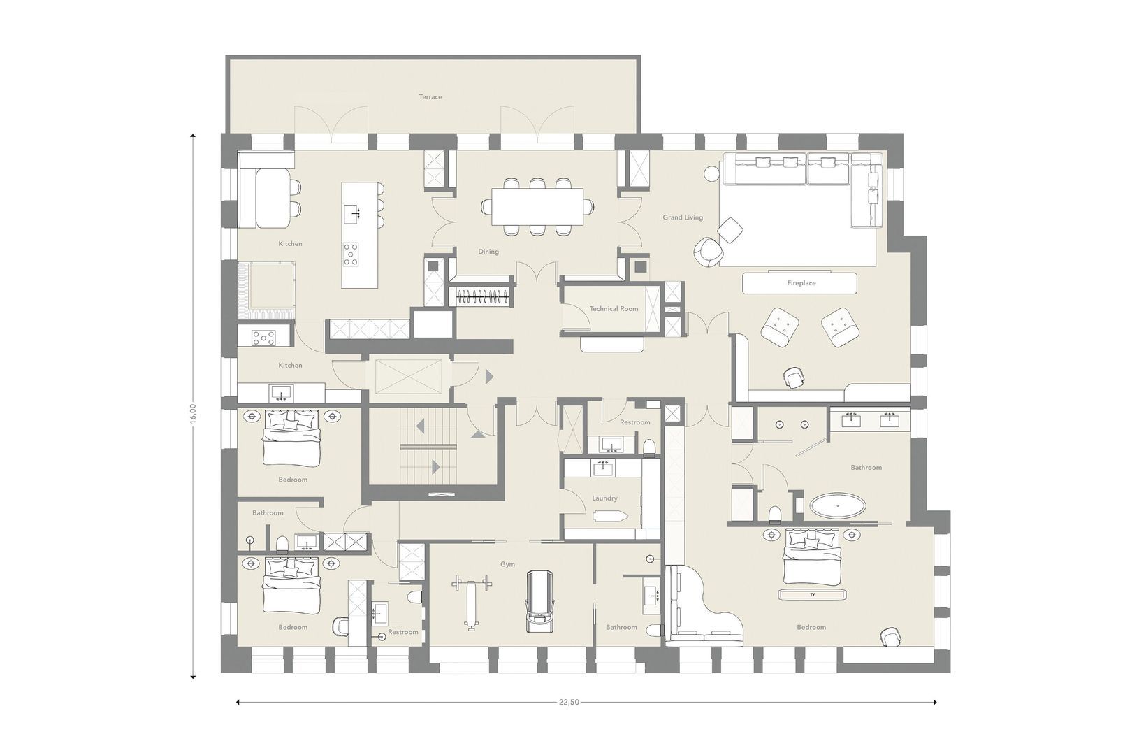 Emmalaan 4 C, Amsterdam plattegrond-0
