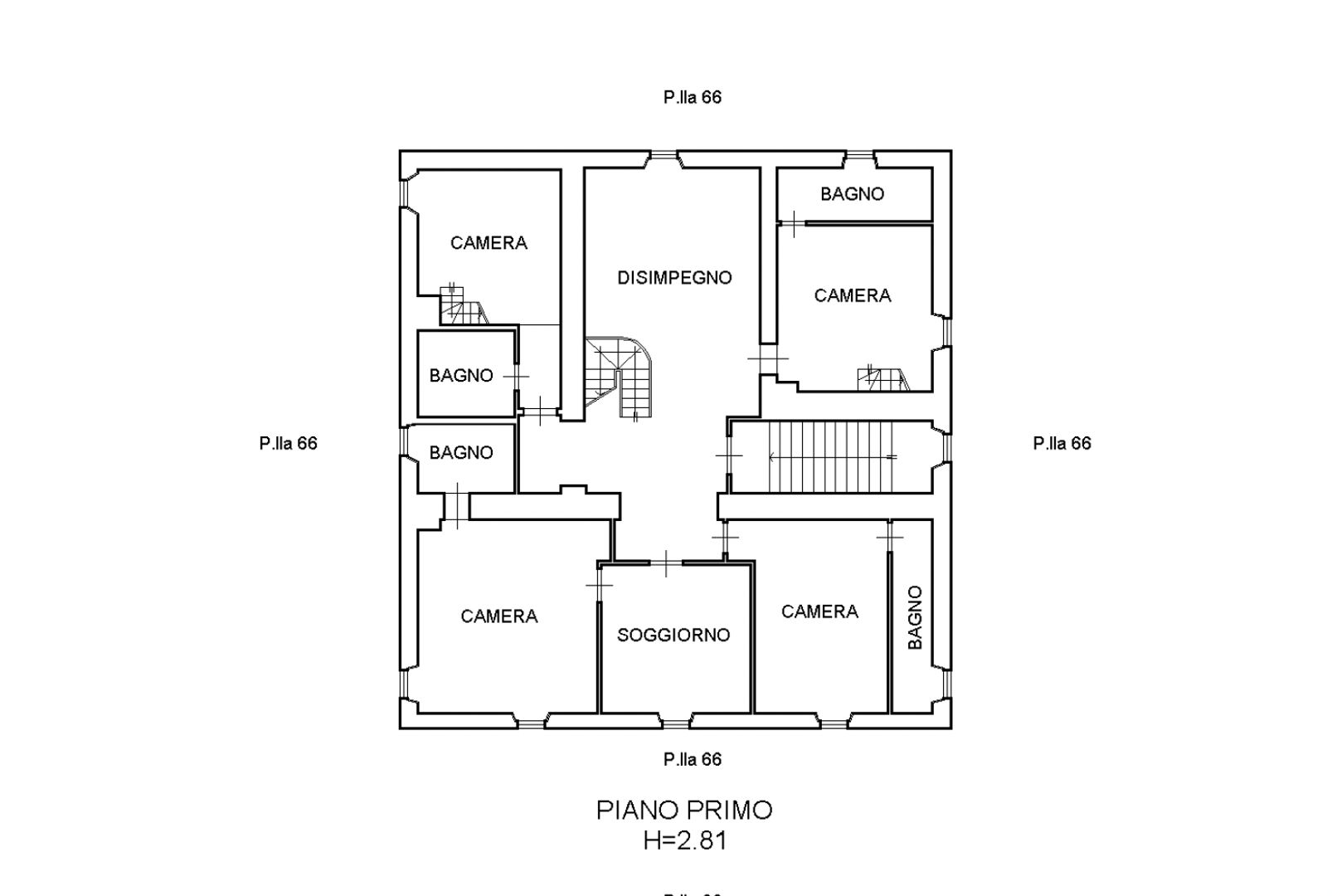 Podere la Mita, Civitella in Val di Chiana plattegrond-1