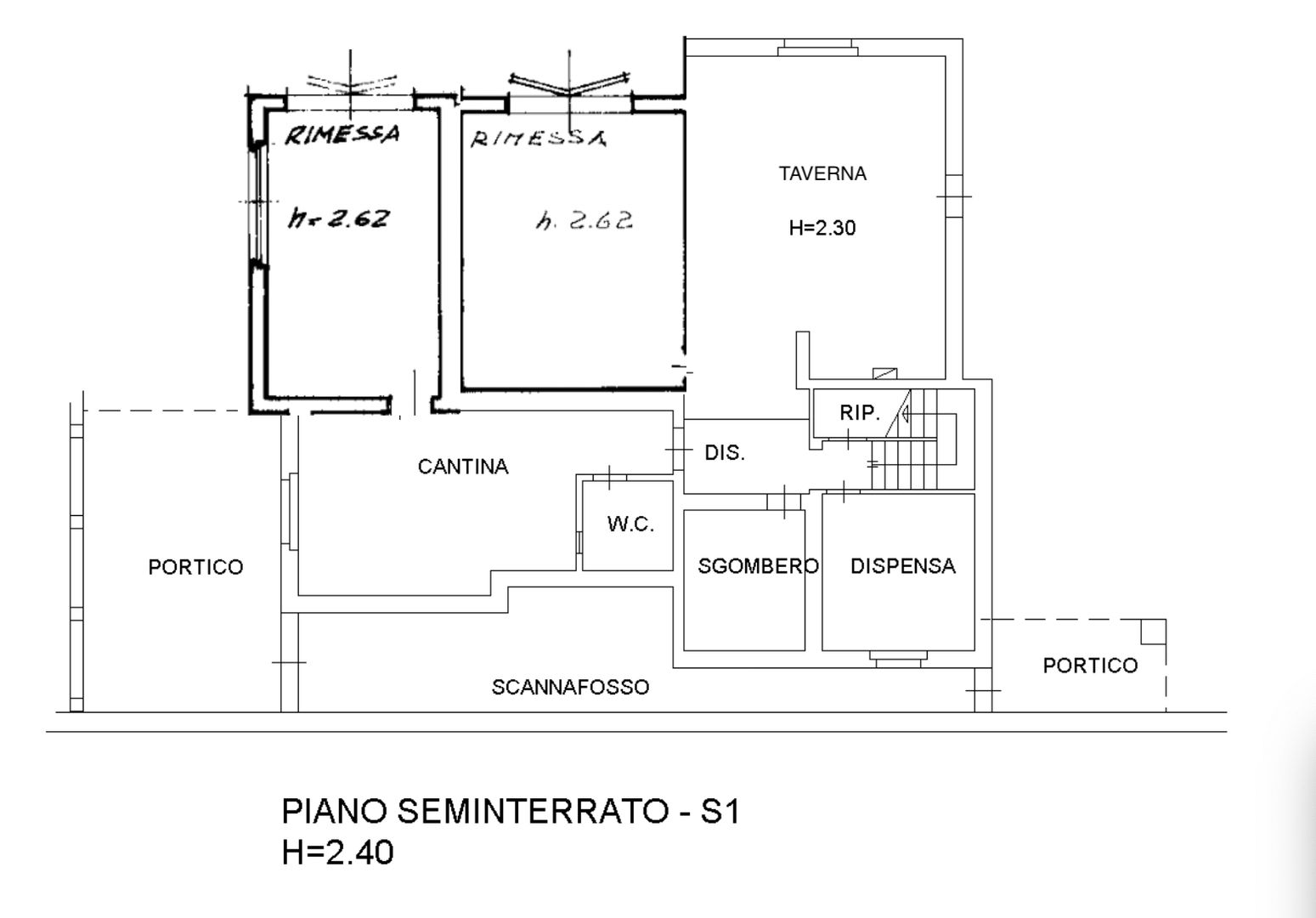 Strada comunale di Santa Lucia, Rigomagno plattegrond-1