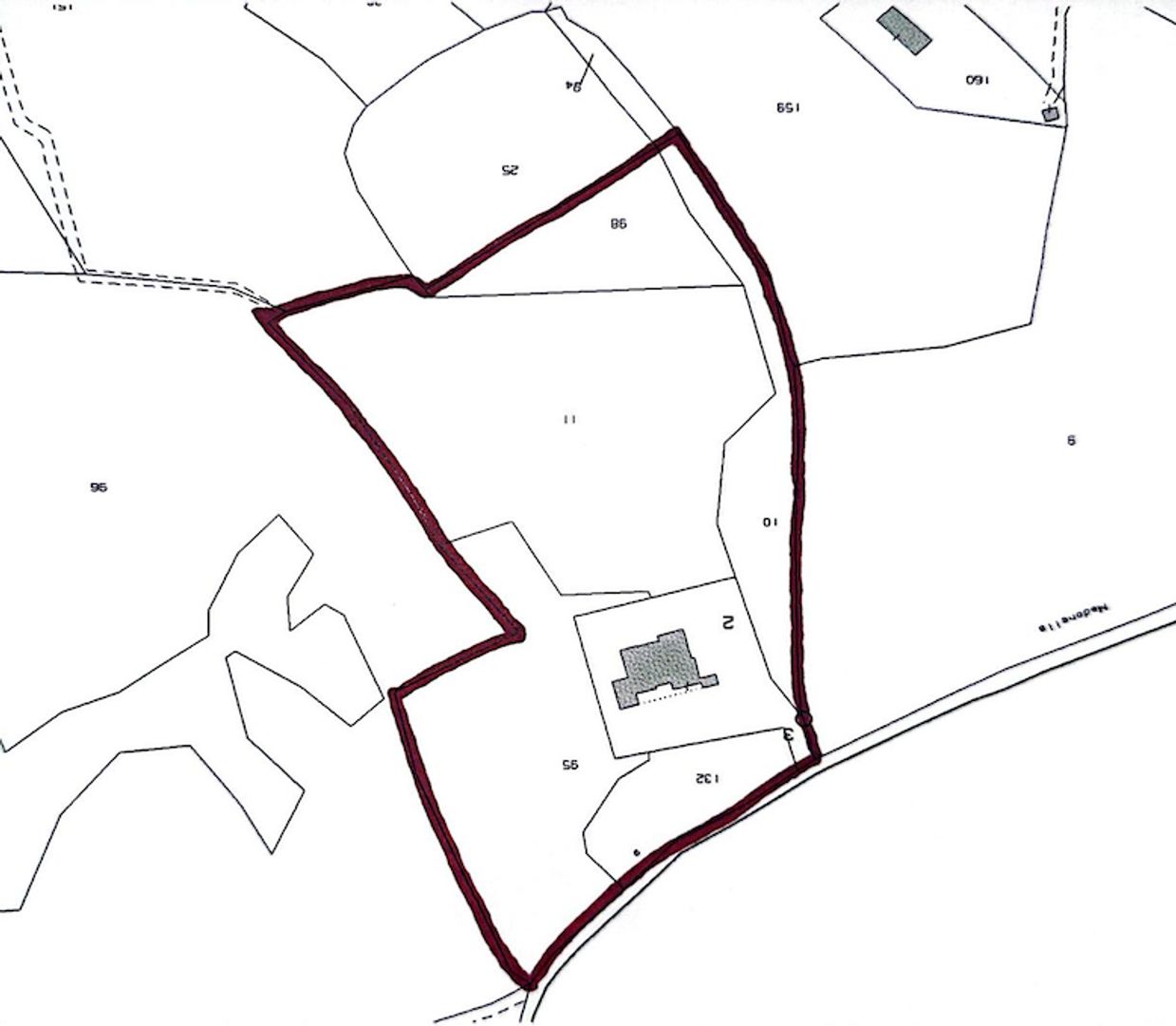 Strada comunale di Santa Lucia, Rigomagno plattegrond-0