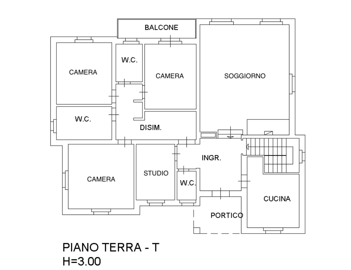 Strada comunale di Santa Lucia, Rigomagno plattegrond-2