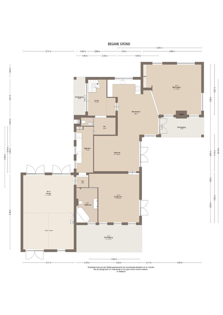 Leerdamseweg 52, Asperen plattegrond-0